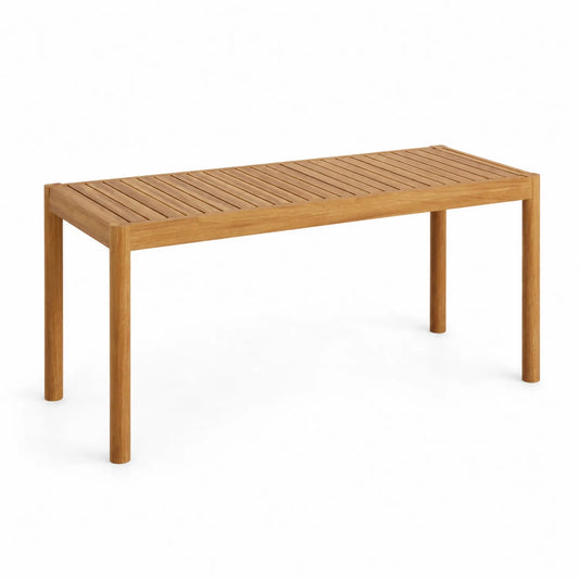 Rechteckiger Outdoor-Esstisch Teakholz Natur 180x90x75cm