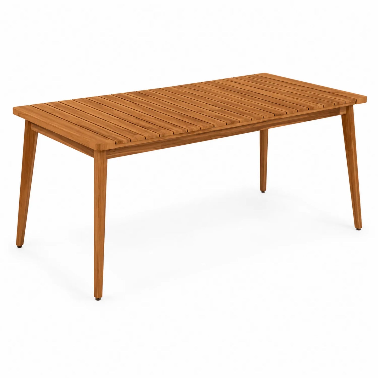 Rechteckiger Gartentisch aus Akazienholz