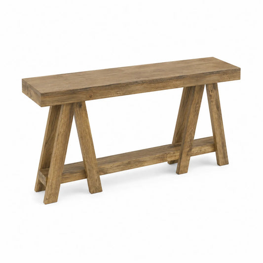 Konsolentisch Massivholz Rechteck 120cm Braun